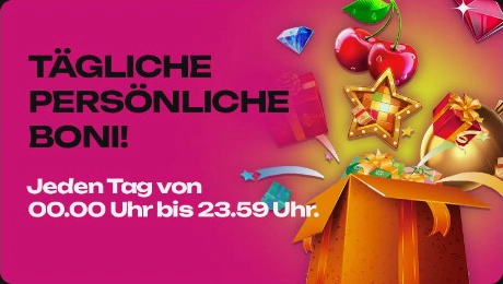 Exklusive Tagesboni für aktive, registrierte Nutzer